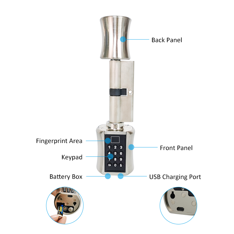 Fingerprint Smart Cylinder Loc - Unique Electronics Gadgets review and price
