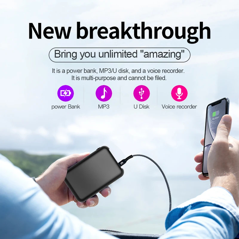 5000mAh Mini Power Bank Record - Voice Recorder Pen review and price