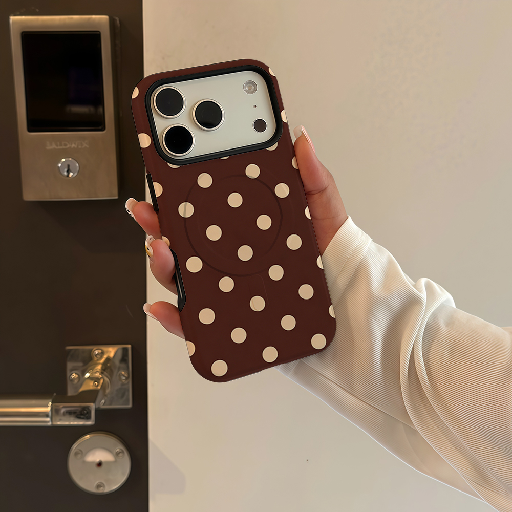 Brown Beige Polka Dot Phone Ca - Apple Iphone 15 review and price