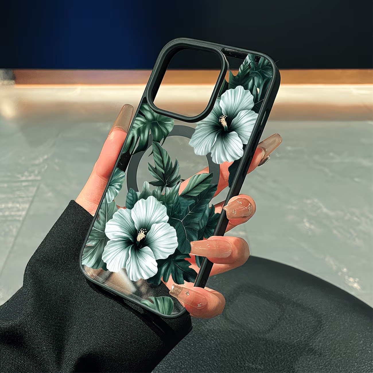 Green Floral Print Phone Case  - Apple Iphone 15 review and price